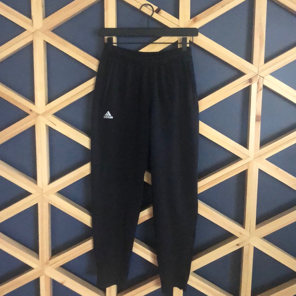 Black adidas joggers